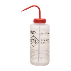 Performance Plastic Wash Bottle, Acetone, 1000 ml - Labeled (1 Color)