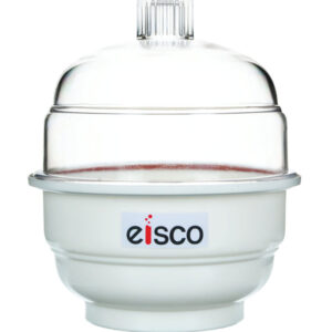Standard Desiccator, 30cm - Polypropylene Body - Clear Domed Polycarbonate Lid - Includes Sieve Plate