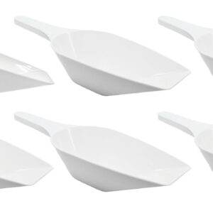 6PK Scoops, 1000ml (33.8oz) - Polypropylene - Flat Bottom, Excellent for Measuring & Weighing