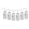 6PK Performance Plastic Wash Bottle, Ethanol, 500 ml - Labeled (2 Color)