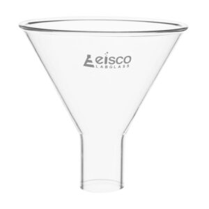 Powder Funnel, 75mm - 60º Angle - Plain Stem, 22mm - Borosilicate Glass - Eisco Labs