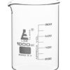 Beaker 1000ml - Low Form - 100ml Graduations - Borosilicate Glass
