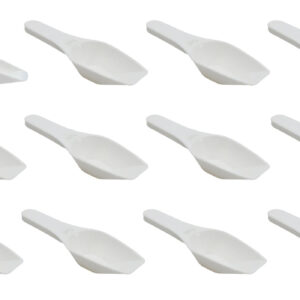 12PK Scoops, 5ml (0.16oz) - Polypropylene - Flat Bottom, Excellent for Measuring & Weighing