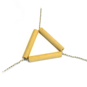 Clay Pipe Triangle, 6cm (2.36") - Hold Objects in High Heat - Eisco Labs