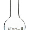 Boiling Flask 50ml - Borosilicate Glass - Flat Bottom Narrow Neck - Eisco Labs