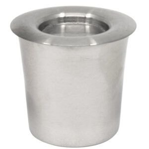 Crucible & Lid, 100ml - Nickel - Withstands Temperatures up to 1000??C - Eisco Labs