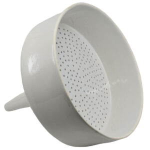 Buchner Funnel, 30cm - Porcelain - Straight Sides, Perforated Plate