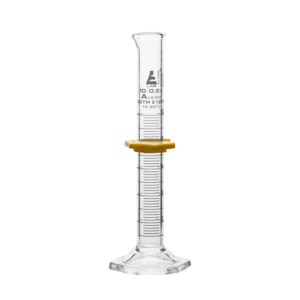 Graduated Cylinder, 10ml - Class A - Blue Graduations, Hexagonal Base