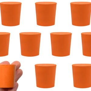 10PK Rubber Stoppers - Solid - 31mm Bottom 36mm Top 35mm Length