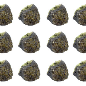 12PK Raw Olivine, Mineral Specimens - Approx. 1" - Geologist Selected & Hand Processed - Great for Science Classrooms - Class Pack - Eisco Labs