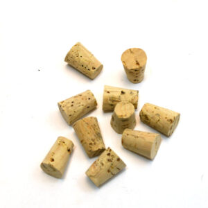 Eisco Labs Cork Stopper - Bark, size no. 1, bottom 8mm, top 11mm, length 16mm, pk of 10