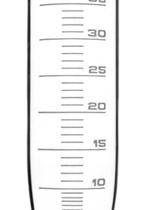 Graduated Centrifuge Tube, 50ml - Borosilicate 3.3 Glass, Conical Shape - 1ml White Graduations - Eisco Labs