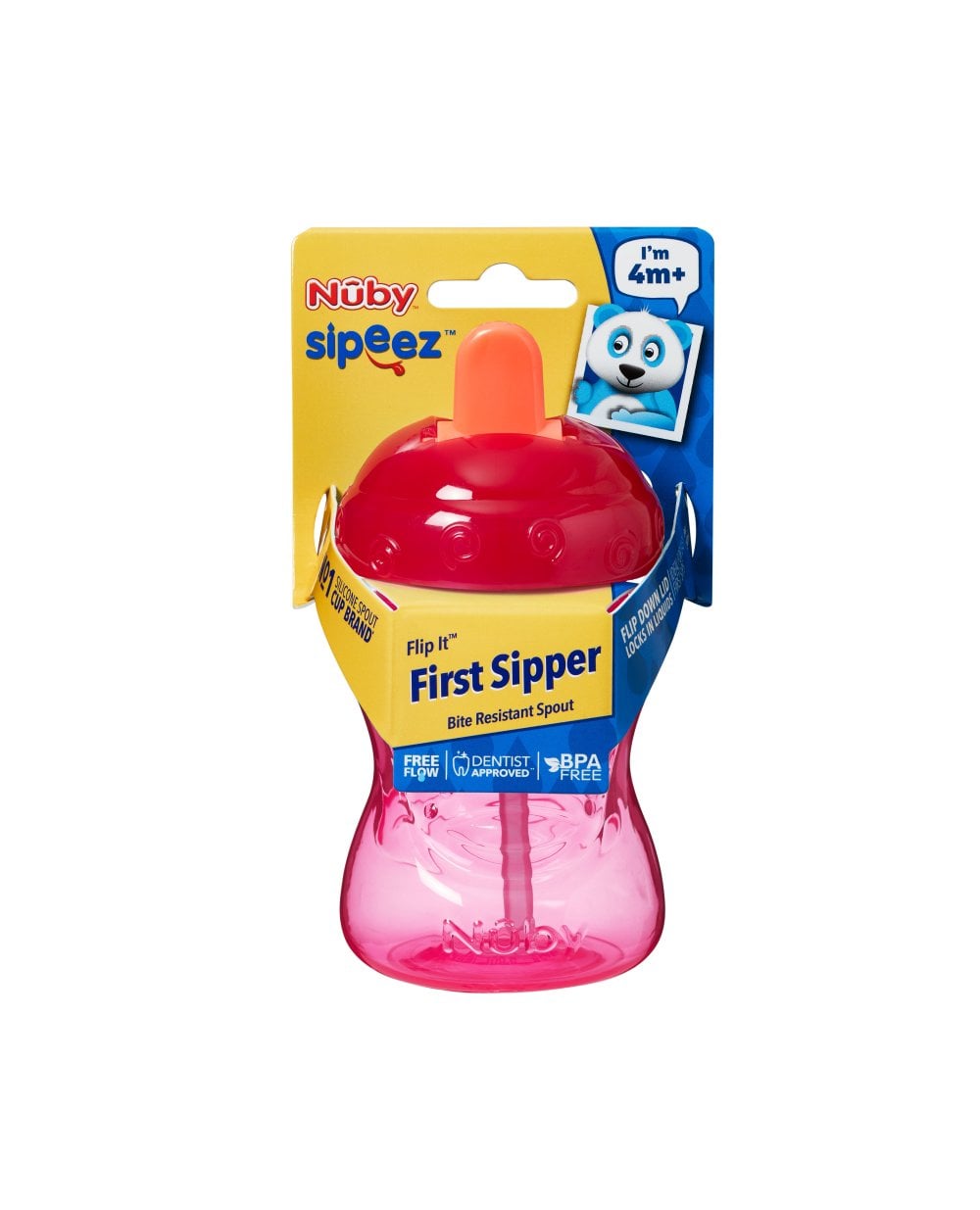 Nuby Sipeez Flip It First Sipper Cup - Pink