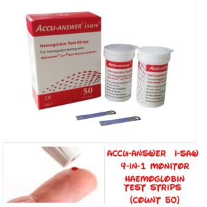Accu Answer Haemoglobin test strips (50 pieces)