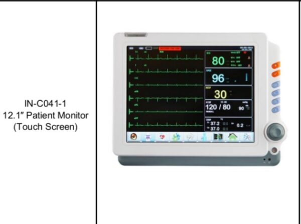 IN-C041-1 12.1″ Patient Monitor (Touch Screen)