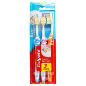 Colgate Extra Clean 3 Pack Toothbrush Medium