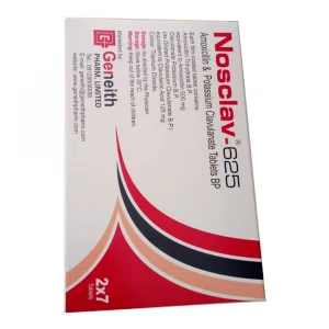 Nosclav 625mg(Amoxicillin & Potassium Clavulanate)