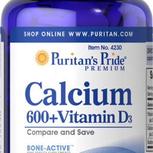 Puritan’s Pride Calcium 600+Vitamin D3