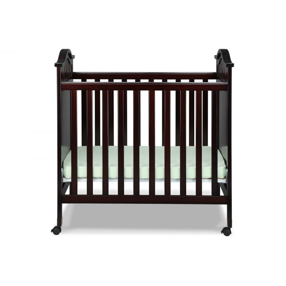 Delta Bella Mini Crib with Mattress Espresso Buy Here