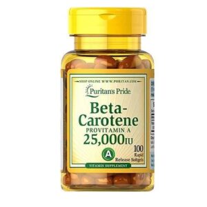 Puritan’s Pride Beta Carotene PROVITAMIN A 25,000IU