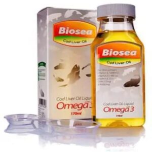 Biosea Cod Liver Oil With Omega 3 liquid, 170ml