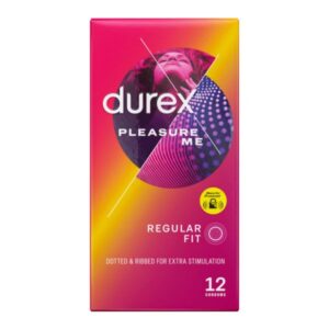 Durex Pleasure Me ? Dotted and Ribbed Condoms, 12 Condoms