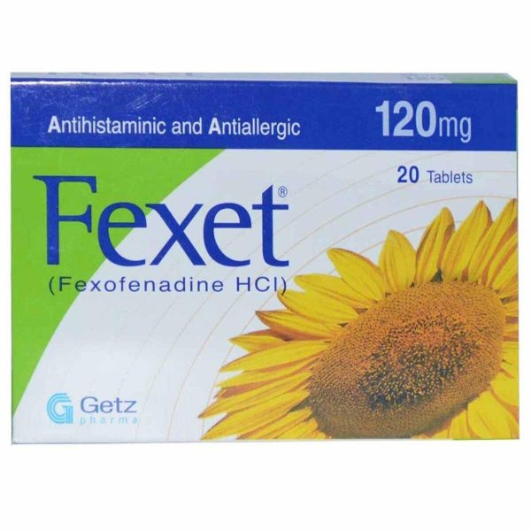 Buy Online - Fexet 120mg Tablets ? Fexofenadine 120mg, 20 tablets - We ...