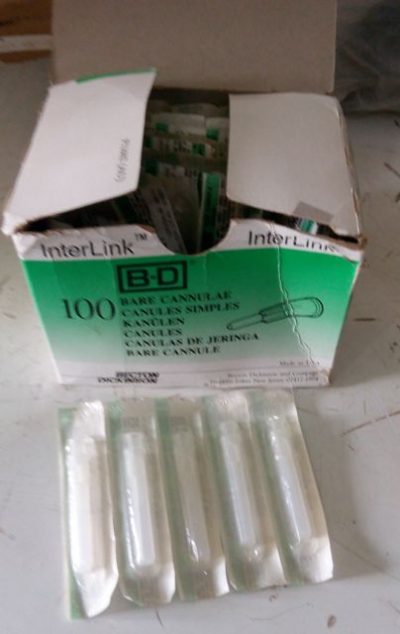 bd interlink bare cannulae