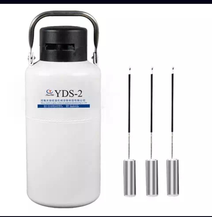 2L Cryogenic Liquid Container Tank Dewar/Liquid Nitrogen Container Dewar tank for LIN, LOX, LAR