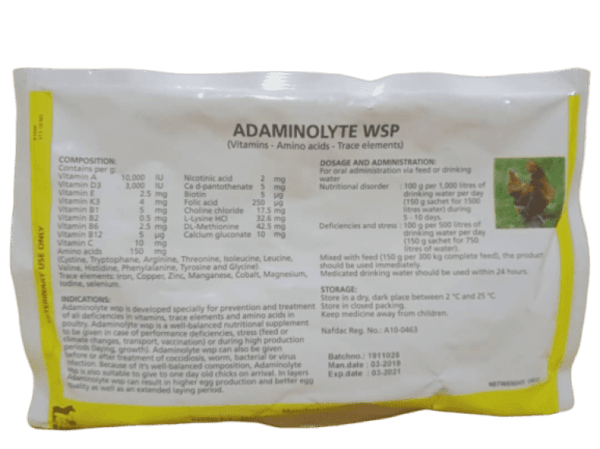 Adaminolyte WSP (150g Per Sachet)