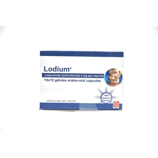 LOPERAMIDE (LODIUM) 2MG caps