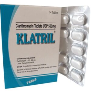 Klatril 500mg Tablets ? Clarithromycin 500mg, 14 Tablets