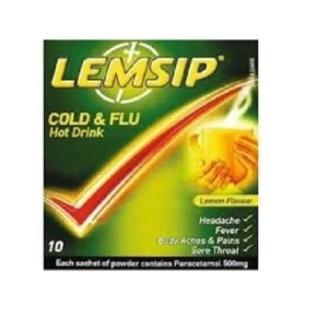 Lemsip Cold & Flu Lemon x 10