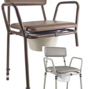 Aidapt Essex Height Adjustable Commode Chair With Removable Pail