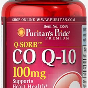 Puritan’s Pride | COQ-10 100mg | 30 Softgels
