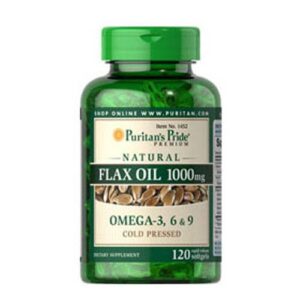 Puritan’s Pride FLAX OIL 1000mg By 120 Softgels