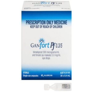 Ganfort Single Dose Preservative Free Eye Drops, 30 X 0.4ml