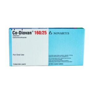 Co-Diovan (Valsartan/Hydrochlorothiazide) 160m/25mg Tablets X28