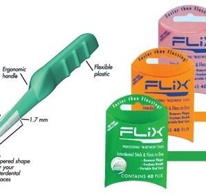 Flix Interdental Stick & Floss In One Mint 40 flix