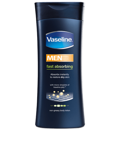 Buy Here Vaseline Men Fast Absorbing Body Lotion 400ml