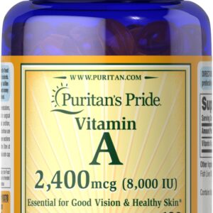 Puritan's Pride Vitamin A 8,000IU Softgels X 100 - request current price on allschoolabs.com