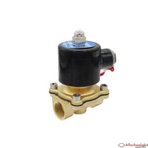 2W160-15 12V 24V 220V Electric Solenoid Water Valve Brass & Zinc Alloy Normally Closed Pneumatic Control Valve For Oil Air Gas
