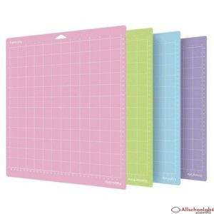 4 Pcs Mixed Color PVC Cutting Mat Grid Cutting Pads Cutting Plotter Pad Replacement Accessories for Cricut Maker/Cameo 4