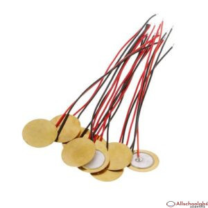 20pcs/lot 15mm Piezo Elements Buzzer Sounder Sensor Trigger Drum Disc With Wire Copper Piezo Buzzers For Arduino Loudspeaker