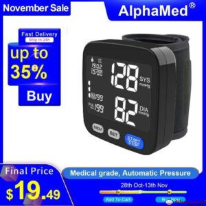 2021 CE ISO Approval Sphygmomanometer Wrist Portable LCD Backlight BP Apparatus Blood Pressure Monitor Digital