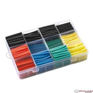 530/580 PCS Heat Shrink 5 Colors 12 Sizes Assorted Heat Shrink Cable Sleeve Wrap Wire Set Insulated Shrinkable