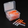 40 Pack Dental Interdental Brush Tooth Pick Stick W Orange 0.6mm