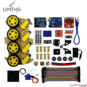 4WD  Bluetooth Multi-functional DIY Smart Car For Arduino Robot Education UNO R3 Starter Kit
