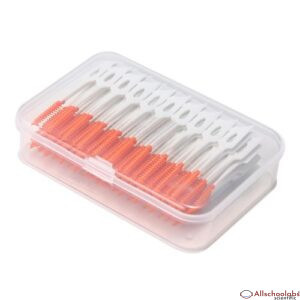 Anself 160PCS Interdental Brushes Ultra Tight Bristles Tooth Interdental Cleaners Silicone Toothpick Brush Cleaners Disposable Dental Brushes Between Teeth
