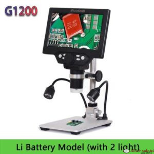 G1200 G1600 Digital Electronic Microscope 1-1600X Amplification Magnifier Microscopes Digital Microscopio Trinocular Continuous